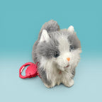 Interactive plush puppy and cat