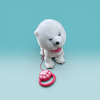 Interactive plush puppy and cat
