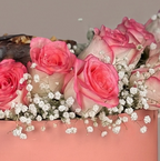 10 roses & small cake bundle
