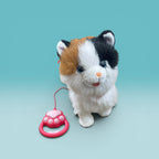 Interactive plush puppy and cat