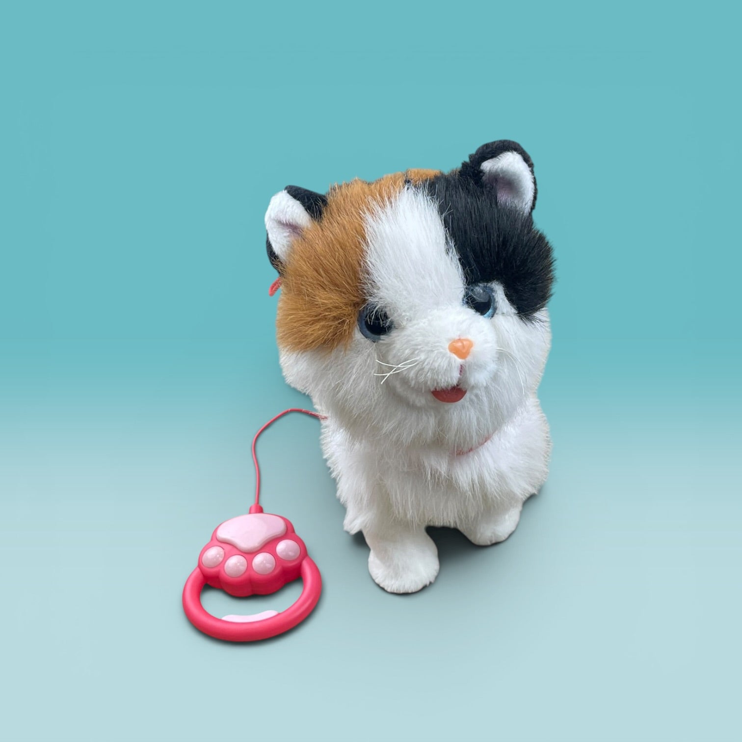 Interactive plush puppy and cat