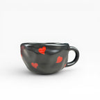 Heart shaped mug with coaster