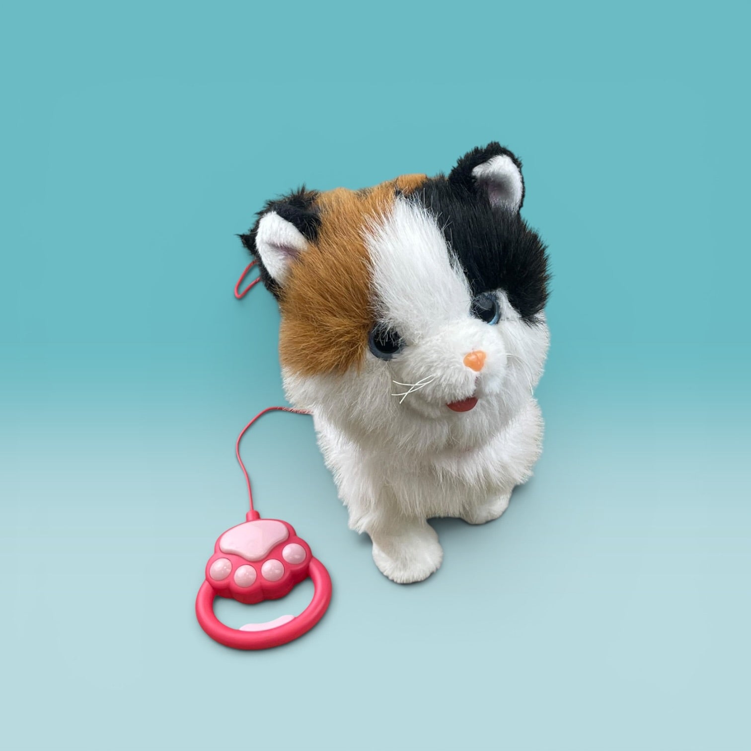 Interactive plush puppy and cat