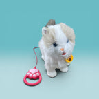 Interactive plush puppy and cat