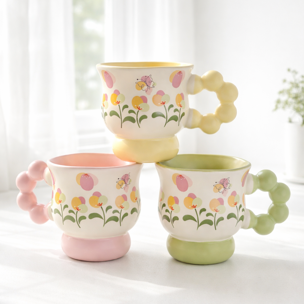 Elegant flory mug