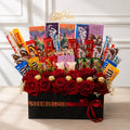 Red roses & chocolate box