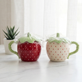 Strawberry mug with silicon cover