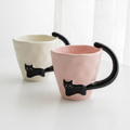 Mug with cat tail handle