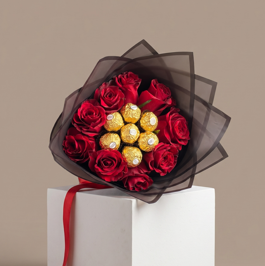 Flowers & chocolate small