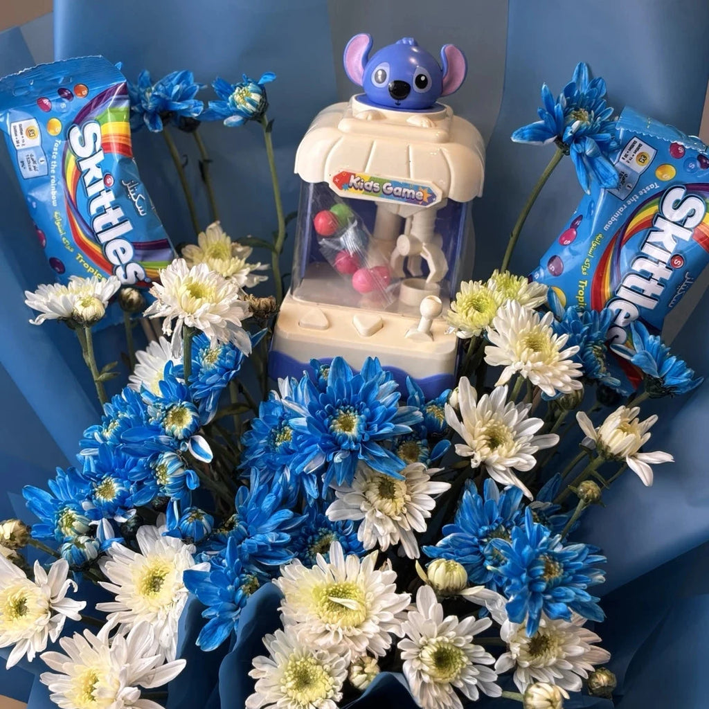 Blue treats bouquet