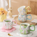 floral ribbon mug