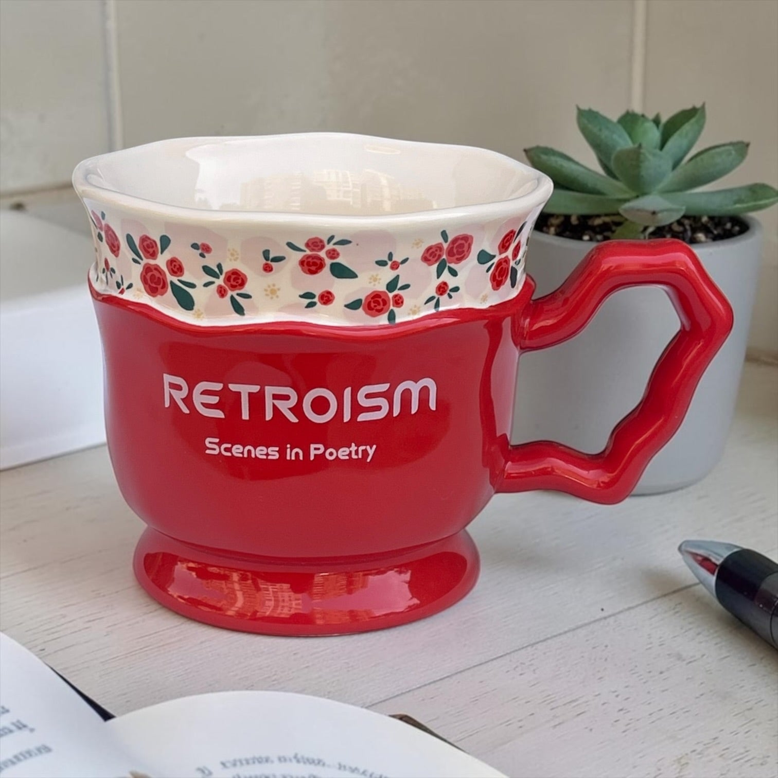flowers mug