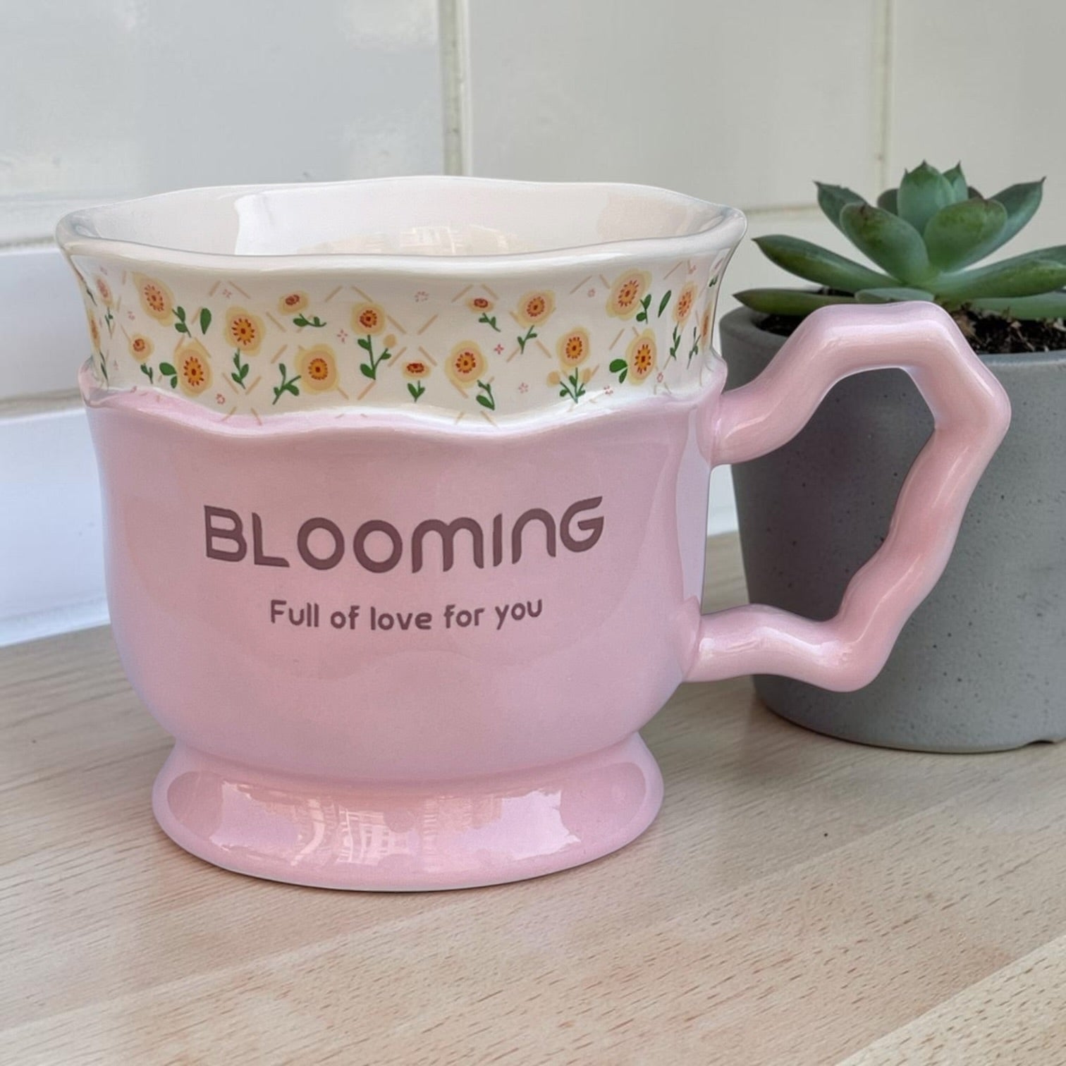flowers mug
