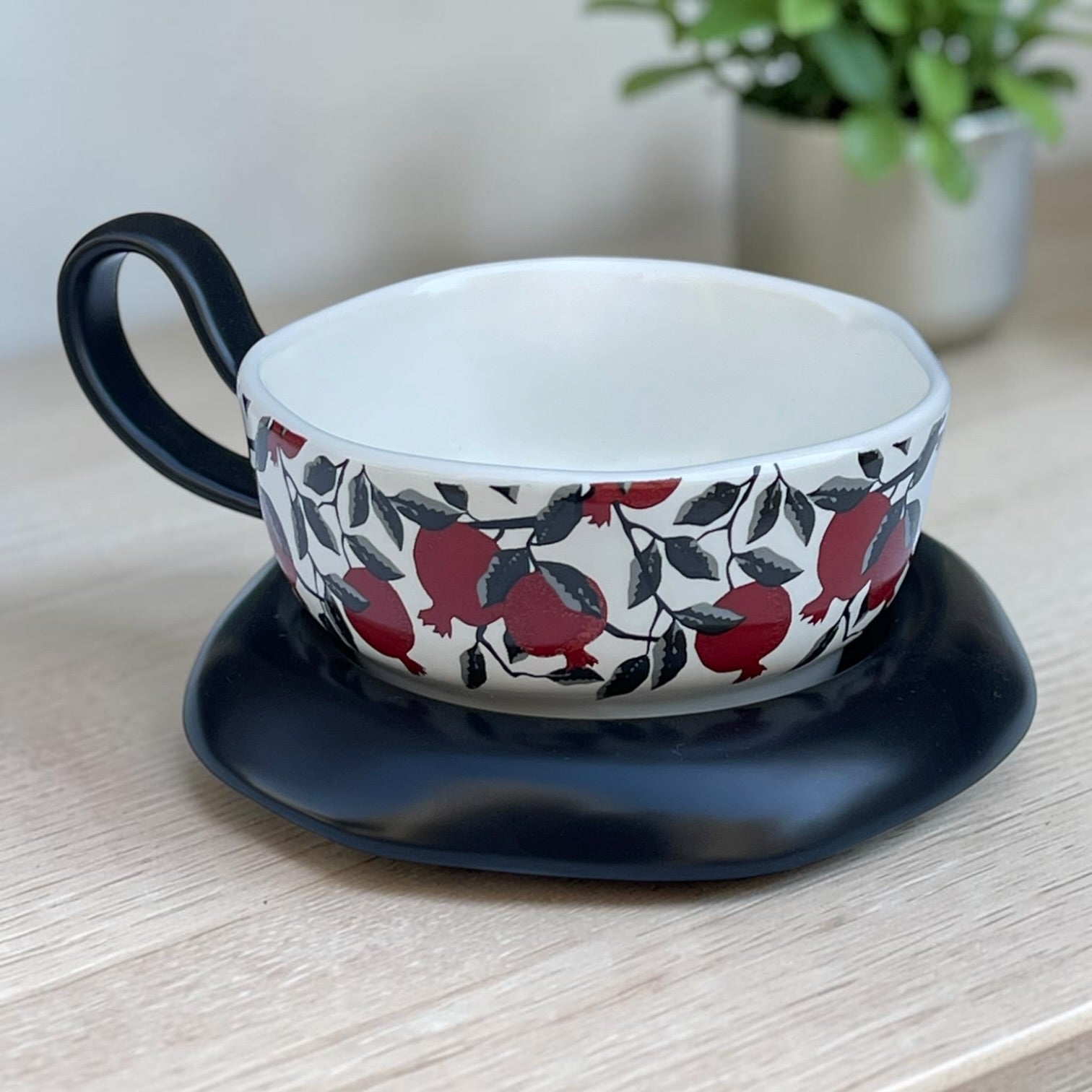 Japanese floral mug