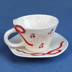 Ribbon mug with plate