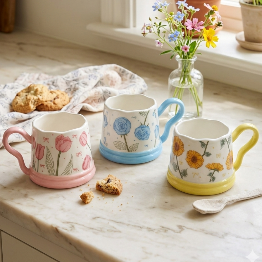 Floral mug