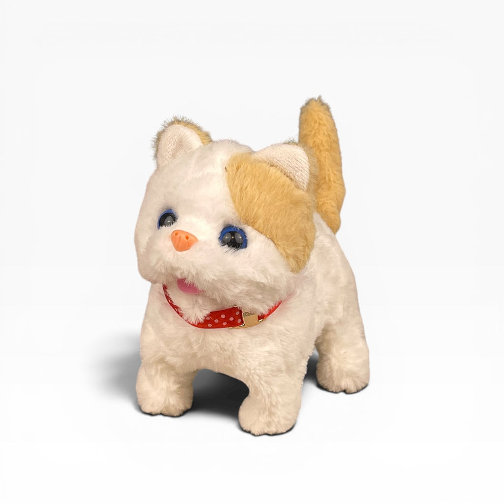 Interactive plush cat toy