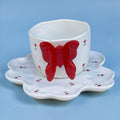 butterfly mug with plate