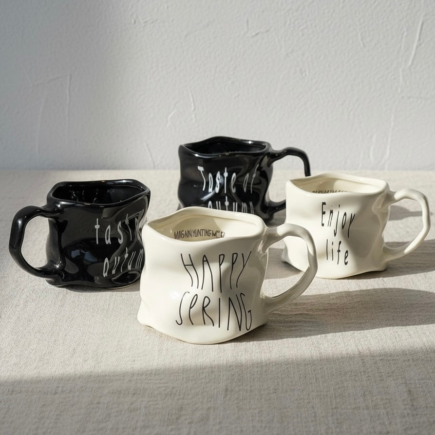 wrinkled mug