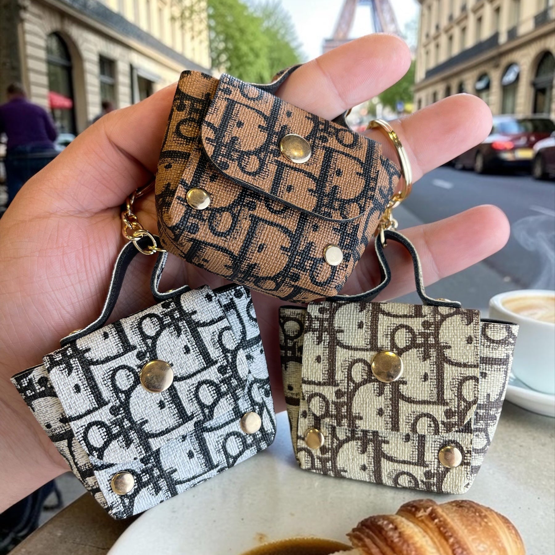 Dior bag keychain