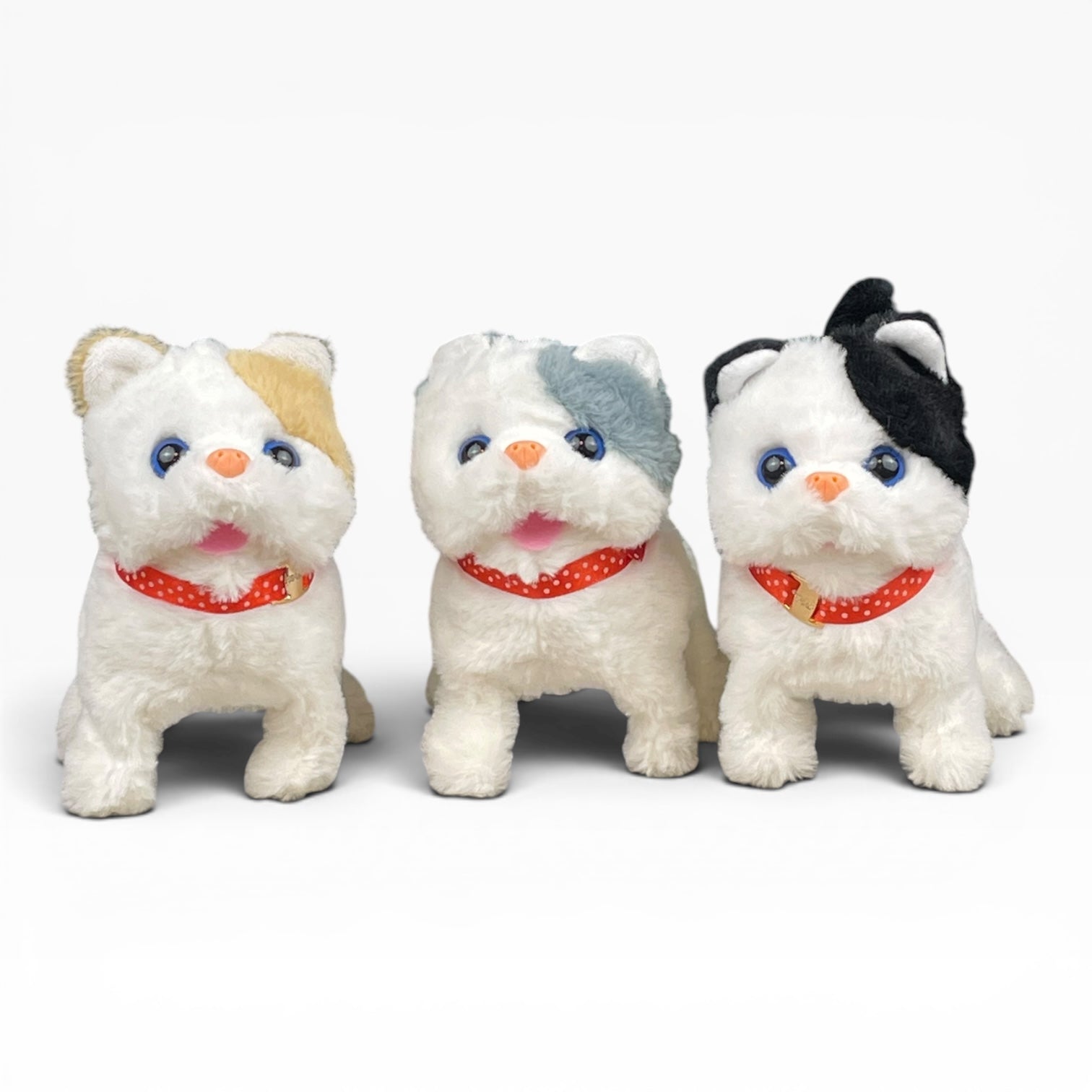 Interactive plush cat toy