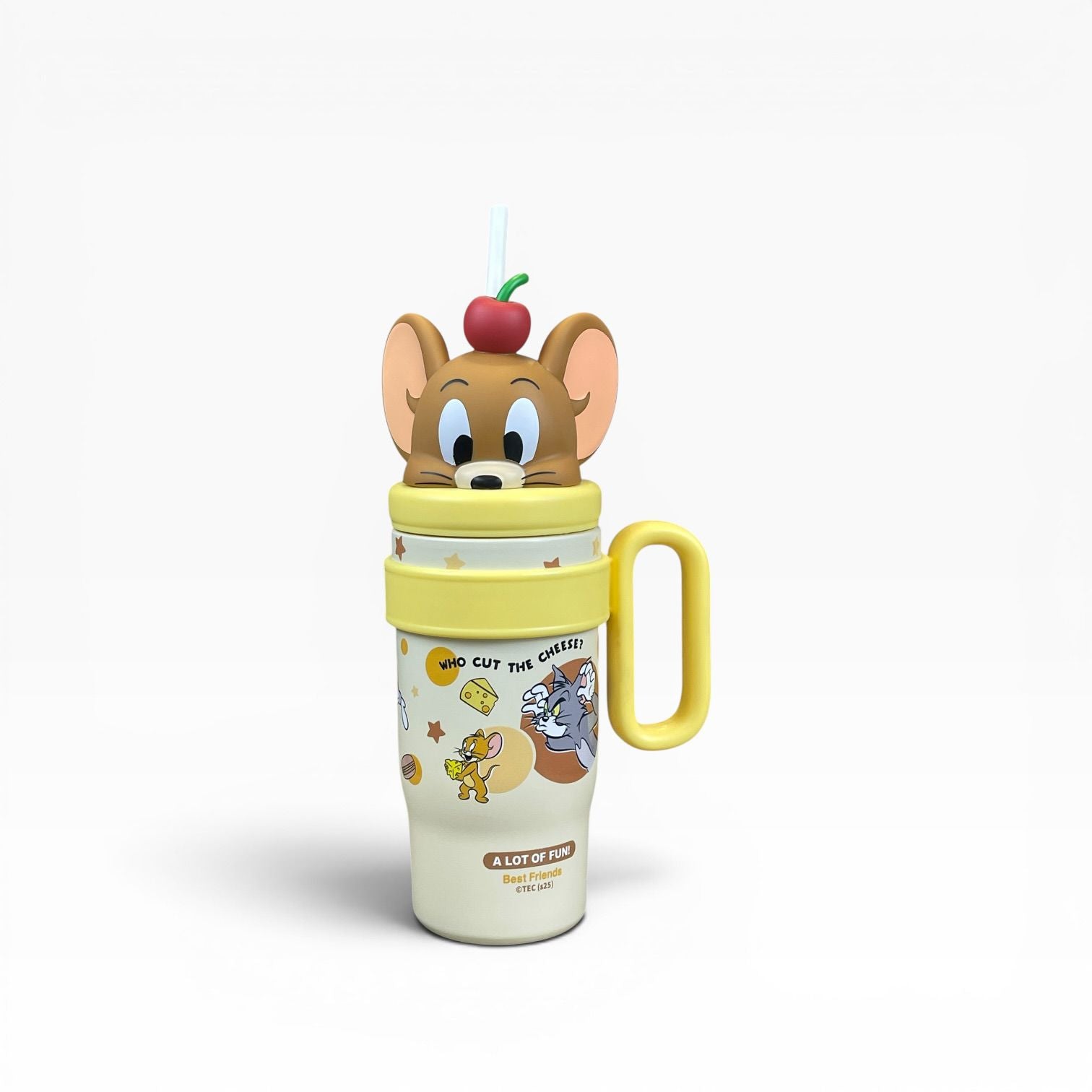 Cartoon Character Tumbler With Straw