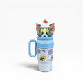 Cartoon Character Tumbler With Straw