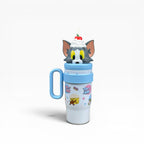 Cartoon Character Tumbler With Straw