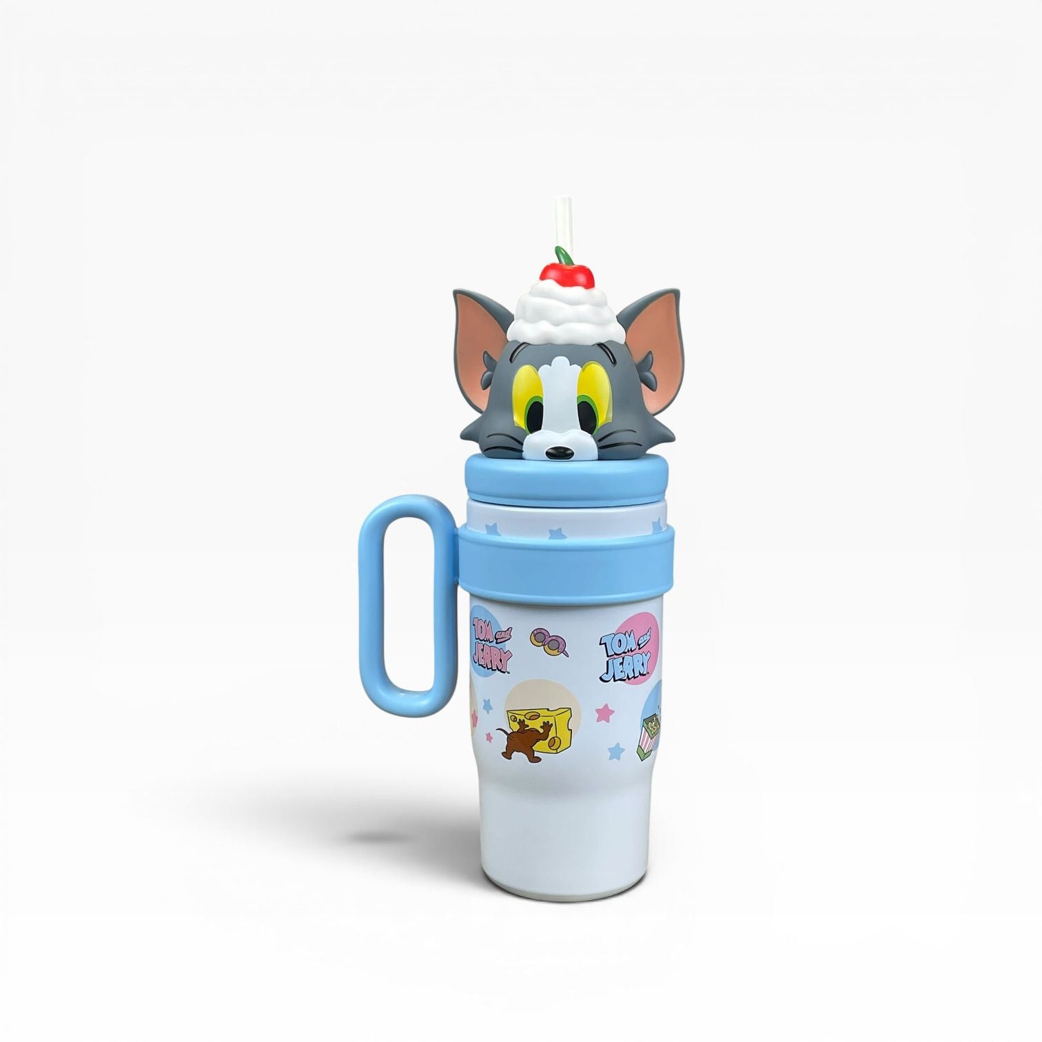 Cartoon Character Tumbler With Straw