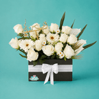 Artificial white flowers arrangement - Tagerelsa3ada