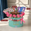 Chocolate & Fresh Rose Celebration Box - Tagerelsa3ada