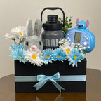 Deluxe Gift Basket With Plush Toy And Flowers - Tagerelsa3ada
