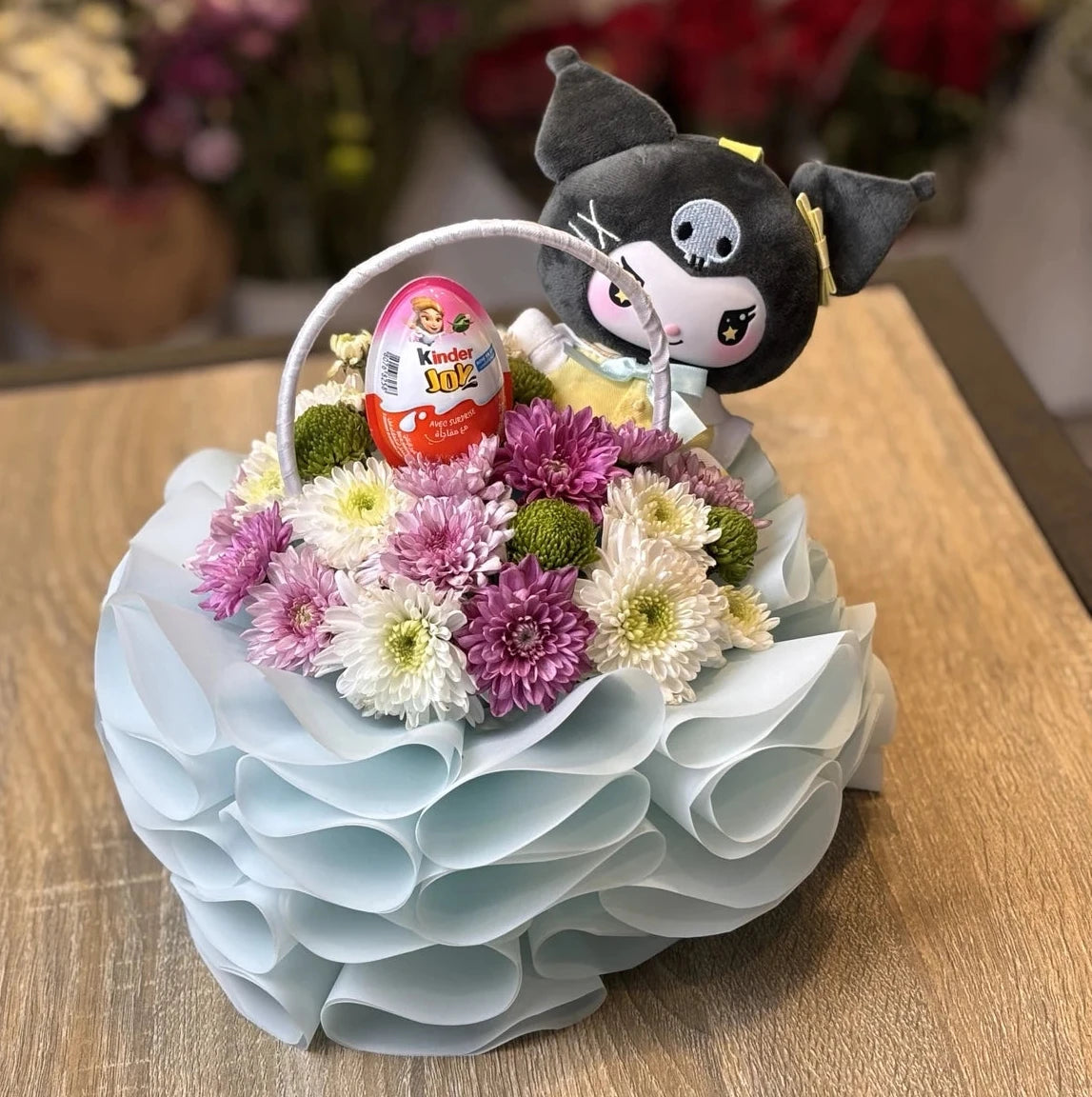Kuromi bloom gift basket