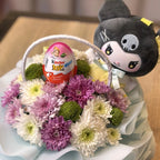 Kuromi bloom gift basket