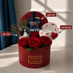 Red roses & heart shaped mug - Tagerelsa3ada