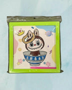 Tagerelsa3ada diamond painting kit with frame featuring a cartoon character in a bowl with planets and stars. Includes frame and tools.